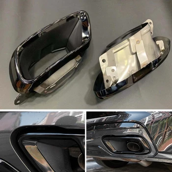За BMW X5 X6 X7 M Sport 2019 + Титан Черен Накрайник на ауспуха Заден Шумозаглушител на Изпускателната Тръба отдушник Обвеса на Изпускателната Тръба