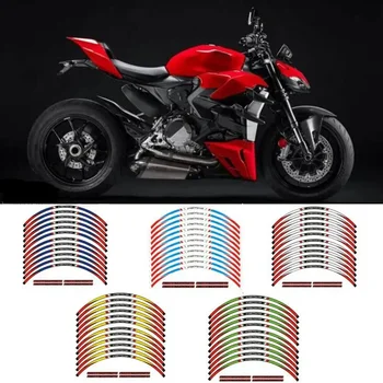 За Ducati Streetfighter 848 V2, V4/CORSE Panigale V4 S/R/Speciale 2018-2022 Етикети На Колела Водоустойчив Светлоотразителни Стикери райе