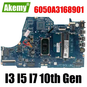 За HP 17-BY СЕРИЯ INTEL CORE I3 I5 I7 процесор на 10-то поколение дънна ПЛАТКА на ПРЕНОСИМ КОМПЮТЪР L87451-001 DDR4 6050A3168901 дънна Платка L87451-501/601