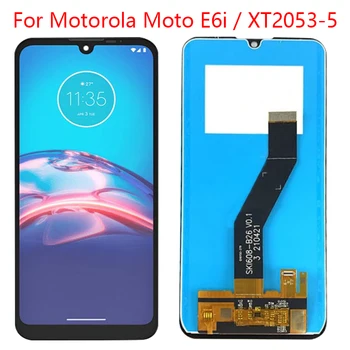 за Motorola E6i LCD дисплей с сензорен екран дигитайзер в събирането на замяна XT2053-5 е Подходящ за Мото E6i LCD дисплей