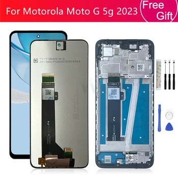 За Motorola Moto G 5g 2023 LCD дисплей С Сензорен Екран Дигитайзер В Събирането на Рамка За Мото G 5g 2023 Резервни Части За Екрана