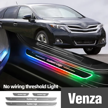 За Toyota Venza 2008-2023 2013 2015 2019 2020Car Осветление на Прага на Автомобил С Индивидуално Лого LED Добре Дошли на Прага на Педала за Лампи Аксесоари