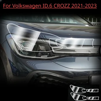 За Volkswagen ID.4 X ID.3 ID.6 CROZZ 2021-2023 Външна Фаровете на колата TPU Защитно Фолио Против надраскване Аксесоари За Ремонт