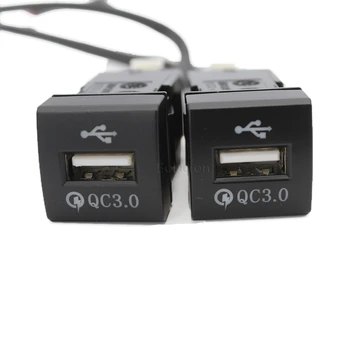 За бързо зарядно устройство Двойно зарядно устройство TYPE-C PD USB Интерфейс гнездо QC3.0 Зарядно устройство за Toyota Corolla