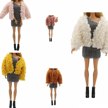 За кукли 29 см, ръчно изработени аксесоари, играчки за момичета, куклено палто от изкуствена вълна агнешко месо, мини-дрехи, палто, ново и висок клас, красива