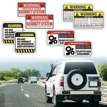Защитен 24-часови предупредителни знаци, стикери, водоустойчив стикер система за сигурност, многоцветен предупреждение на етикета