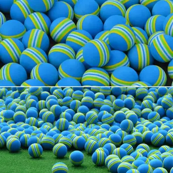 Играчки с топка за голф с Диаметър 40 мм, тренировъчен топка за занимания на закрито, играчка топка за площадка, Ева Rainbow Топка, гъба топката