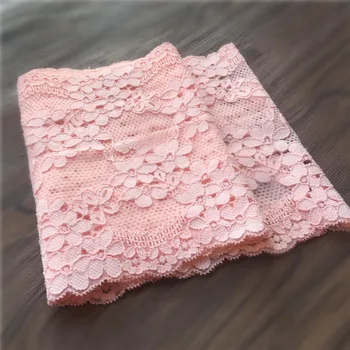 Изискана еластична розова лейси покритие, висококачествено облекло, лейси пола 