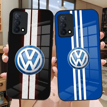 Калъф За Мобилен Телефон С Логото На Volkswagen Превозното Средство Стъклена За Huawei P30 P50 P20 P40 P9 P10 Капитан 40 Smartp Z Honor 30 50 60 Pro Plus Седалките