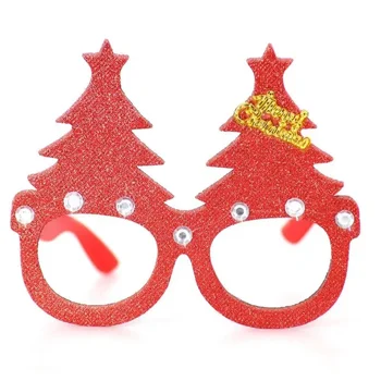 Коледна украса, Коледна очила, украса за детски партита, коледно дърво, коледна шапка, на английски език, очила