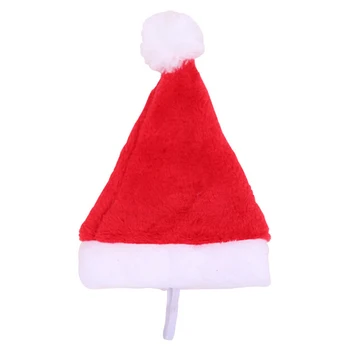 Коледни Домашни любимци, Коледна шапка, за да се грижи за домашни животни, котка, куче, червена Коледна топла зимна шапка на Дядо Коледа