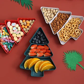 Коледно дърво, ваза пълна с плодове, Домашно приготвена табела за закуски, Пластмасов съд за бонбони, Семена от пъпеш, Кутия за плодове, Мързелива кутия за закуски