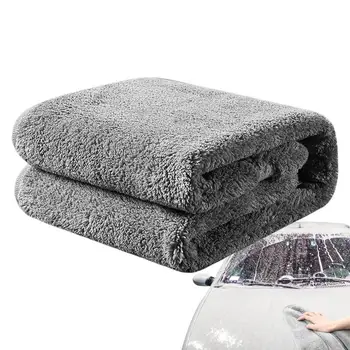 Кърпа за миене на колата, кърпа от микрофибър, Суперпоглощающая измиване на автомобила, безворсовые домакински кърпи за почистване на стъкла, огледала, прозорци.