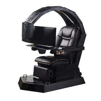 Луксозно Компютърен стол за геймъри, Масажен Стол от изкуствена кожа, Led Черно-Бяло Розово Игралното стол Scorpion Racing с подкрепа за краката