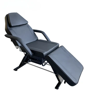 Мебели за салон за красота Black Сгъваема Преносима Легло за масаж на цялото тяло и лице с място за съхранение