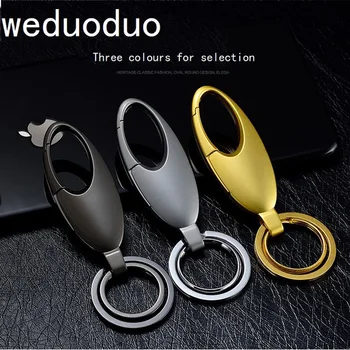 Метални Държачи за ключове Weduoduo, Модерен Мини-Организаторите за ключове, три-цветни Луксозни Портфейли за ключове с двоен пръстен, Износостойкая верижка за ключове, Подаръци
