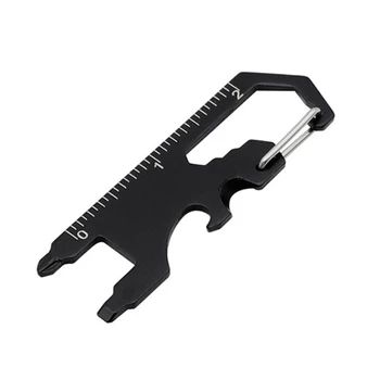 Многофункционален Ключодържател с шестоъгълни джобна отвертка, Отварачка, Инструмент за увеличение, на Линия