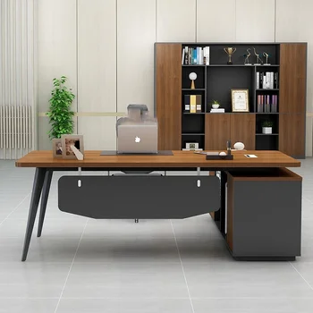 Модерен компютърен офис бюро с едно чекмедже, Дървена Професионални дизайнерски трапезни маси Studio Mesa Para Computador Мебели за дома