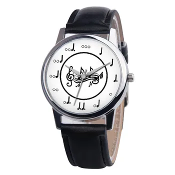Модерен мъжки музикални часовници с кожена каишка от аналоговия сплав, кварцов часовник reloj digital, 2 рупии, безплатна доставка, елегантен мъжки часовник