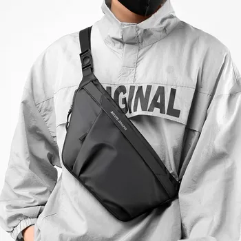 Модерен мъжки Мултифункционални водоустойчиви торби през рамо, мъжки чанти за пътуване на открито, нагрудная чанта-месинджър за тийнейджъри, Тайдинг