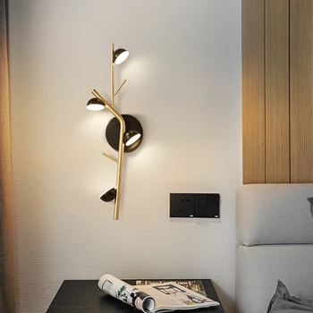 Модерен стенен лампа, творчески стенни аплици на тавана, спалня, балкон, декоративно led осветление в помещението, реплика лампа, дизайн на лампата на предната веранда