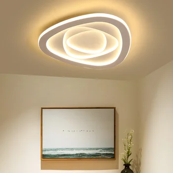 Модерни led плафониери Творчески бял тавана лампа за осветление на хола Спални led тавана лампа, аксесоари за дома лампара techo
