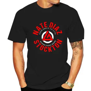 Мъжки t-shirt Нейт Diaz Cesaa Gaacie Jiu-Jitsu Stockton Vintage Върховете Tee, Размер тениски M-3XL, Високо Качество