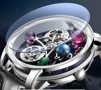 Мъжки часовник PINDU От топового луксозна марка Rotable Constellation, циферблат MIYOTA 8215, механизъм Glow in the Night Relogio Masculino + кутия