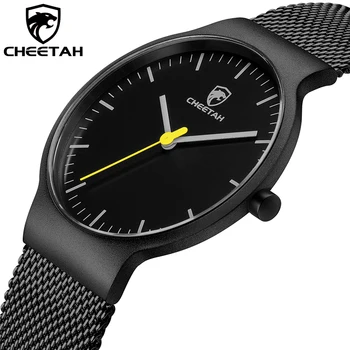 Мъжки часовник от CHEETAH, най-добрата марка, луксозни мъжки моден кварцов часовник от неръждаема стомана, всеки ден водоустойчив часовник Relogio Masculino