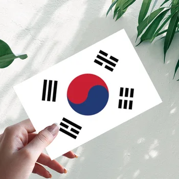 На южнокорейския флаг Интересни Автомобилни стикери Южна Корея COR CR Vinyl стикер Водонепроницаемое предното стъкло Автоаксесоари #S90269