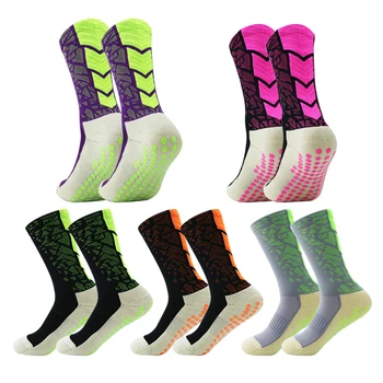 Нескользящие чорапи със спортен заснемане за мъже и жени Дишащи спортни и футболни чорапи унисекс Премиум-клас за джогинг, футбол и баскетбол