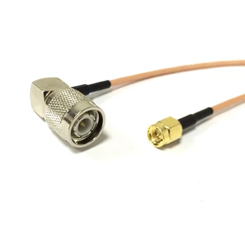 Нов Модем Коаксиален кабел SMA-TNC plug Правоъгълен адаптер RG316 с косичкой 15 см 6