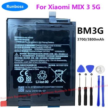 Нов оригинален висок клас батерия BM3G 3800mAh за Xiaomi MIX 3 5G MIX3 5g Резервни батерии за мобилни телефони