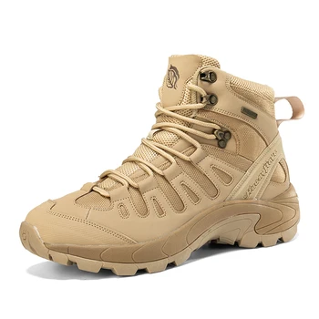 Нови Есенно-Зимни Военни обувки, Улични Мъжки Туристически обувки, Мъжки Тактически Армейските Ботильоны за Дезерты със Специално предназначение, Мъжки Работни обувки