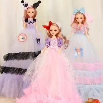 Нови модни кукли Bjd 50 см, красива сватбена рокля, кукла принцеса, гъвкави комплект кукли за сватбени партита, подаръци за момичета, играчки