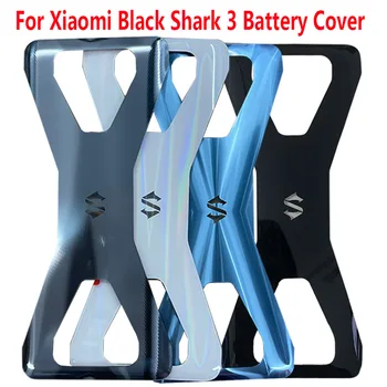 Новост за Xiaomi Black Shark 3 Shark3 Pro Задния капак на отделението за батерията Стъклен панел на вратата задната част на корпуса Shark3 Pro с лепило