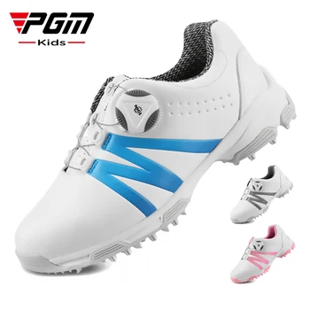Обувки за голф, за момчета и момичета PGM Водоустойчива устойчива на плъзгане Лека Мека и дишаща универсална спортни обувки на открито
