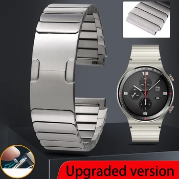 Оригинален Титаново сив Каишка за Huawei Watch GT2 Pro 22 мм от Неръждаема Стомана Correa Metal Каишка за часовник GT2 46 мм GT2e Гривна на Китката