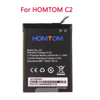 Оригиналната благородна работа на смени батерията C2 капацитет 3000 mah батерии за мобилни телефони HOMTOM C2