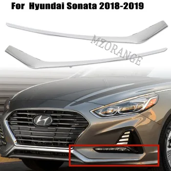 Подмяна на хромированного молдинга на предната броня за Hyundai Sonata 2018 2019 86552E6700 Аксесоари за стайлинг на автомобили от ABS-пластмаса