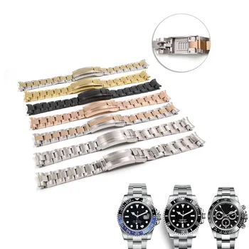Подходящ за каишка за Rolex Trimmer band, черно, синьо, зелено, серия water дух, масивна каишка, веригата за мъжки часовници 20/21 мм