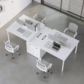 Постоянен Компютърен работно бюро На рецепцията, Съвременни притурки за работния плот на персонала, Единично работна мебели Scrivania Angolare HD50WD