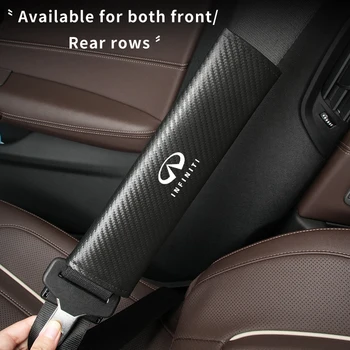 Предпазни колани наплечники от въглеродни влакна предпазни Колани за Защита на плечей на Салон на автомобил Infiniti QX60 QX70 QX80 QX50 QX30 Q70L