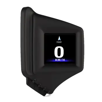 Приспособление HUD OBD2GPS, бордови компютър HUD, Покритие на предната багажник, Настройка обороти, налягане на Турбо, Температура на масло и вода, GPS-измерване на скоростта.