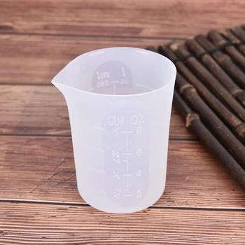 Прозрачна форма за тримерно чаши от силиконовата смола обем 250 МЛ, Инструмент за бижута със собствените си ръце