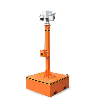 Произведено телескопична masted стълб за соларни улични лампи и камери за видеонаблюдение с дупка за мотокар