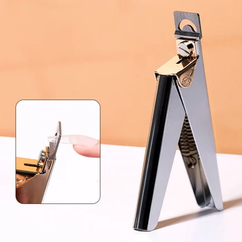 Професионален Нож За Изкуствени Нокти, Маникюр Подстригване, за Подстригване с Прави Ръбове за Изкуствени Върховете на Ноктите, Инструменти За Нокти-арт От Неръждаема Стомана