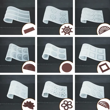 Различни форми, формата за пренасяне, Силиконова форма, Инструменти за украса печене на кексчета, шаблони за печене форма за празни приказки шоколадови бонбони.