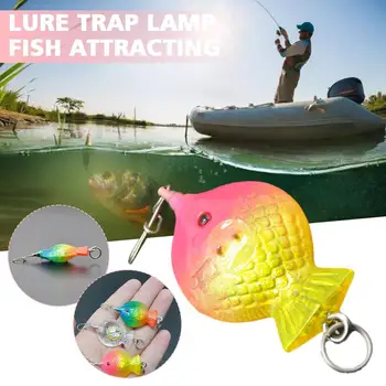 Риболовни светещи примамки, Водоустойчив риболовна стръв-капан, led лампа във формата на дълбоко подводно око за привличане на риба
