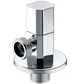 Сверхпрочный месинг триъгълни клапан, плавен и прецизен контрол на разхода на вода, идеална за смесители за баня, кухненски мивки и тоалетни чинии